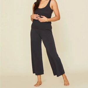 Subset Organic Cotton Wide-Leg Pant, small, black